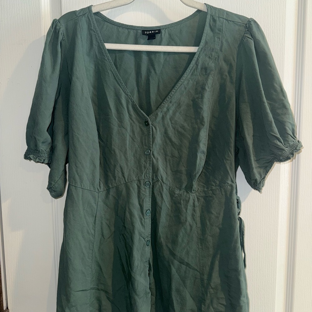 Torrid Sage Green Blouse